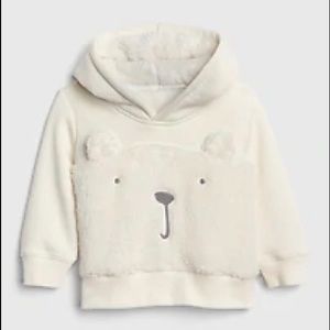 NWT Baby Gap Sherpa Bear Hoodie